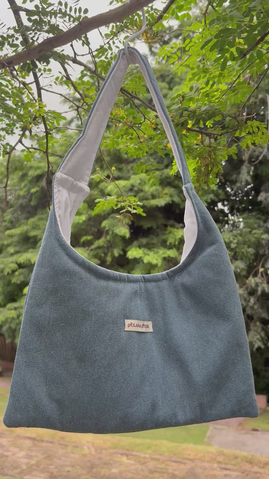 Mini Denim Shoulder Bag